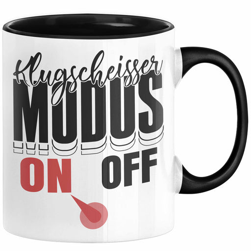 Klugscheisser Modus On Tasse Geschenk Besserwisser Geschenkidee Papa Trendation