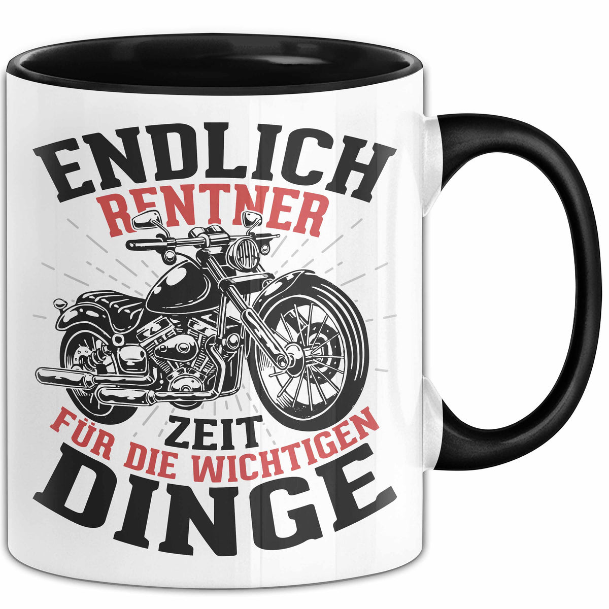 Trendation Opa Motorrad Tasse – Personalisiertes Geschenk Für Biker-Opas, Vatertag, Geburtstag