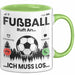 Fussballer Tasse Geschenk Fussballspieler Geschenkidee Fußball Ruft An Kaffee-Becher Grün Trendation