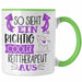 So Sieht Ein Richtig Cooler Reittherapeut Aus Tasse Geschenk für Reittherapie Geschenkidee Spruch Grün Trendation