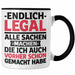18. Geburtstag Tasse Geschenk Männer Frauen 18er Geschenkidee Lustig Spruch Endlich Legal Alle Sachen Machen Die Ich Davor Auch Schon Gemacht Habe Trendation
