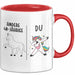 Trendation - 40. Geburtstag Frauen Tasse Einhorn Geschenk Geschenkidee 40er Geburtstag Mutter Mama Rot Trendation
