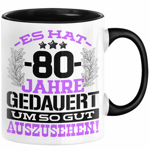 80. Geburtstag Lustig Geschenk Männer Frauen Geschenkidee zum 80er Mann Frau Es Hat 80 Jahre Gedauert Um So Gut Auszusehen Mutter Vater Trendation