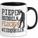 Metalldetektor Tasse Geschenk Metalldetekotren Geschenkidee Pipen Buddeln Fluchen Wiederholen Kaffee-Becher Trendation