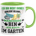 Hobby-Gärtner Geschenk Tasse Ich Bin Nicht immer Schlecht Gelaunt Gärtner Kaffee-Becher Grün Trendation