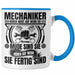 KFZ Mechaniker Tasse Geschenk Spruch Männer KFZ Mechatroniker Geschenkidee Becher Werkstatt Mechaniker Hören Nicht Auf Wenn Sie Müde Sind Blau Trendation