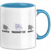 Tagesmutter Tasse Geschenk Beste Tagesmutter Einhorn Geschenkidee Kaffee-Becher Blau Trendation