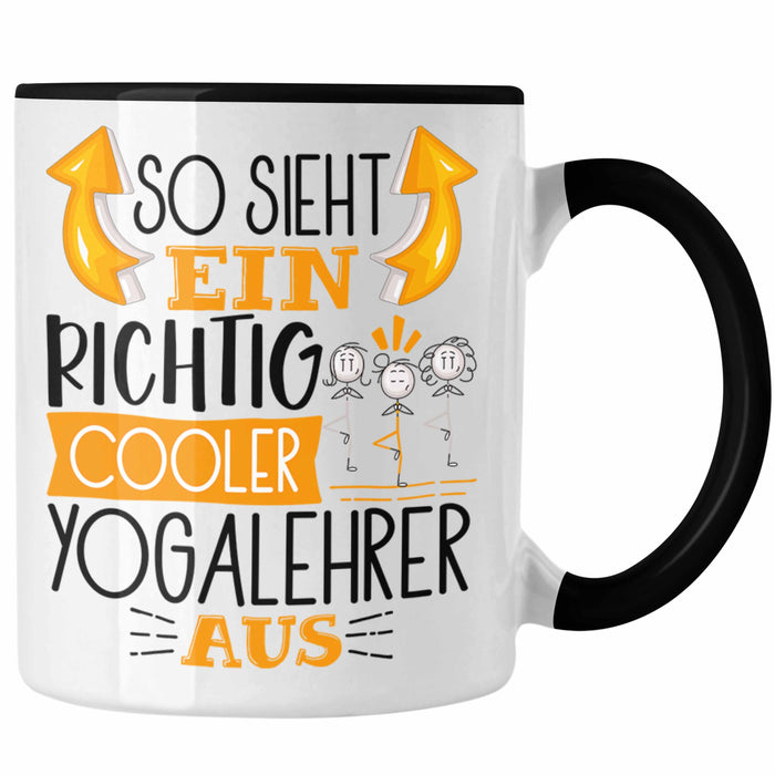 So Sieht Ein Richtig Cooler Yogalehrer Aus Geschenk Tasse Lustiger Spruch Geschenkidee Trendation