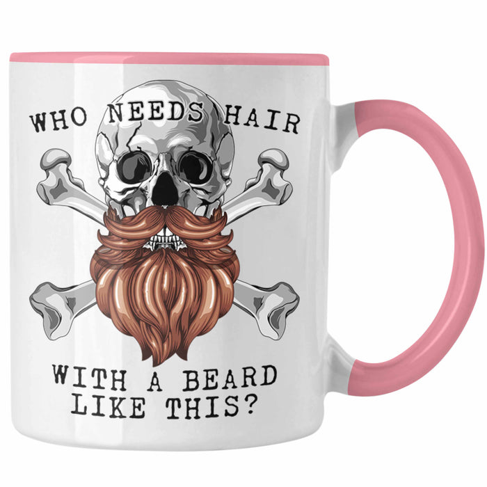 Glatze Bartträger Tasse Männer Geschenk für Glatzkopf Keine Haar Who N — TrendationStore