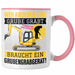 Wer Anderen Eine Grube Gräbt Tasse Bagger-Fahrer Geschenk Grubengrabgerät Bauarbeiter Männer Rosa Trendation