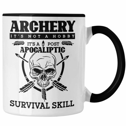 Lustige Bogenschießen Tasse Bogenschütze Motiv Geschenkidee Pfeil und Bogen Fans Trendation