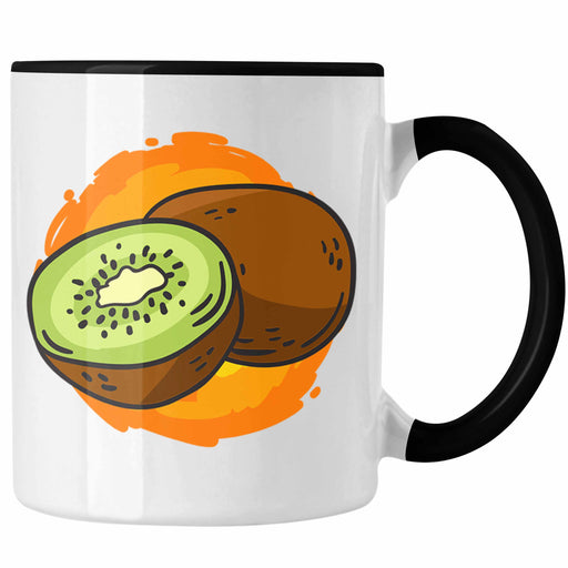 Lustige Tasse mit Kiwi-Grafik Geschenk für Kiwi-Liebhaber Trendation