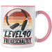 40. Geburtstag Geschenk Männer Gaming Kaffee-Becher Gamer 40er Geburtstag Geschenkidee Tasse Rosa Trendation