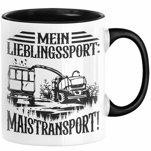 Lieblingssport Maistransport Tasse Geschenk Landwirt Bauer Geschenkidee Landwirtschaft Kaffee-Becher Häferl Trendation