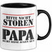Papa Tasse Geschenk Bitte Nicht Stören Papa Ruht Seine Augen Aus Geschenkidee Zum Vatertag Trendation