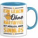 Kartoffel-Liebhaber Tasse Pommes Geschenk Ein Leben Ohne Kartoffeln Ist Möglich Ber Sinnlos Blau Trendation