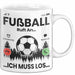 Fussballer Tasse Geschenk Fussballspieler Geschenkidee Fußball Ruft An Kaffee-Becher Weiß Trendation