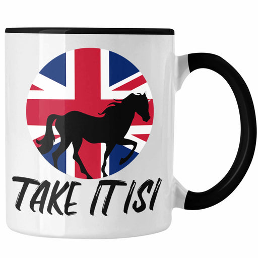Lustige Island Pferd Tasse mit Spruch "Take It Isi" Geschenk für Islandpferd-Fans Trendation