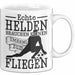 Torwart Tasse Geschenk Echte Helfen Brachen Keinen Umhang Zum Fliegen Weiß Trendation