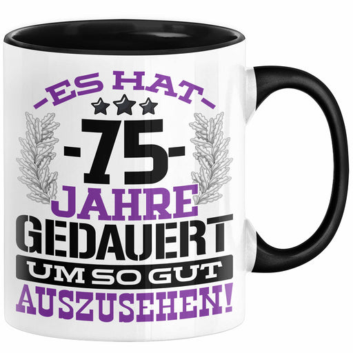 75. Geburtstag Lustig Geschenk Männer Frauen Geschenkidee zum 75er Mann Frau Es Hat 75 Jahre Gedauert Um So Gut Auszusehen Mutter Vater Trendation
