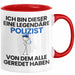 Polizist Geschenk Tasse Lustige Geschenkidee Geburtstag für Polizist Ich Bin Dieser Legendäre Polizist Von Dem Alle Geredet Haben Kaffee-Becher Rot Trendation