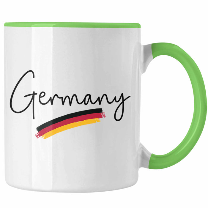 Germany Tasse Deutschland Flagge National Stolz Grün Trendation