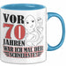 70. Geburtstag Tasse Geschenk Vor 70 Jahren War Ich Mal Der Schnellste Geschenkidee Opa Blau Trendation