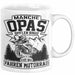Motorrad Opa Tasse Geschenk Echte Opas Fahren Motorrad Geschenkidee Vatertag Opa Biker Weiß Trendation