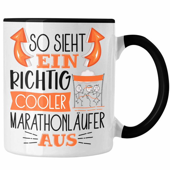 So Sieht Ein Richtig Cooler Marathonläufer Aus Geschenk Tasse Lustiger Spruch Geschenkidee Trendation