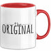 The Original Tasse Geschenk Partner-Tassen Geschwister Kaffee-Becher Rot Trendation
