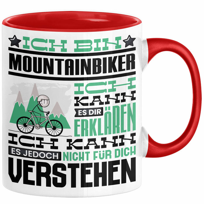 geschenk für mountainbiker Mountainbiker Geschenk Kaffee-Tasse Geschenkidee für Mountainbiker Ich — TrendationStore
