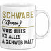 Schwabe Tasse Geschenk Wois Alles Ko Alles A Schwob Halt Weiß Trendation