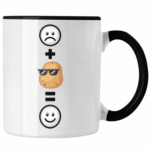 Kartoffel Tasse Geschenk für Kartoffel-Fans Lustige Geschenkidee :( + Kartoffel = :) Geburtstag Trendation