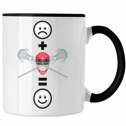 Lacrosse Tasse Geschenk für Lacrosse-Spieler Lustige Geschenkidee :( + Lacrosse = :) Geburtstag Trendation
