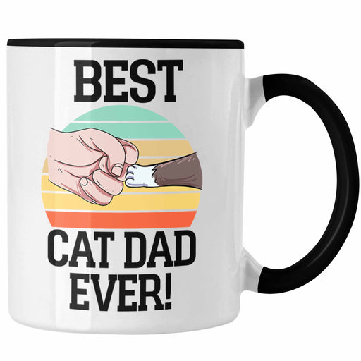 Geschenkidee für Katzen-Papa Tasse Katzenmotiv Best Cat Dad Ever Trendation