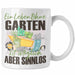 Garten Tasse Geschenk Spruch Hobby-Gärtner Geschenkidee Ein Leben Ohne Garten Weiß Trendation