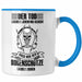 Lustige Bogenschießen Tasse für Bogenschützen Geschenkidee Pfeil und Bogen Motiv Blau Trendation