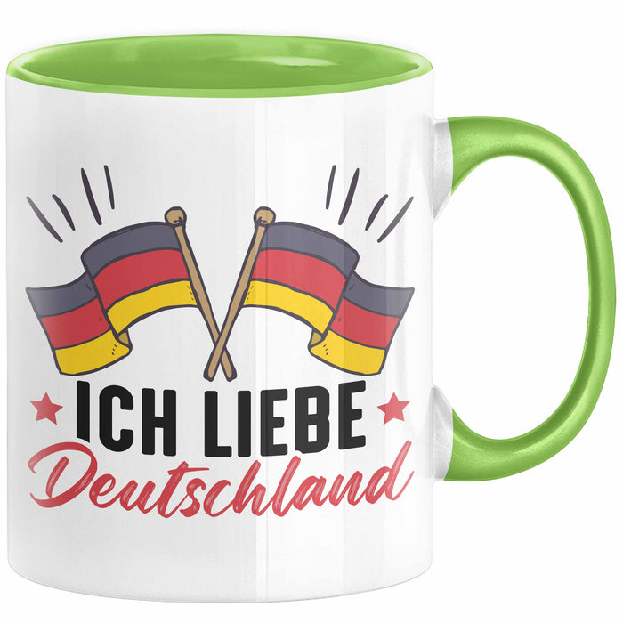 Ich Liebe Deutschland Tasse Geschenk Geschenkidee Flagge — TrendationStore