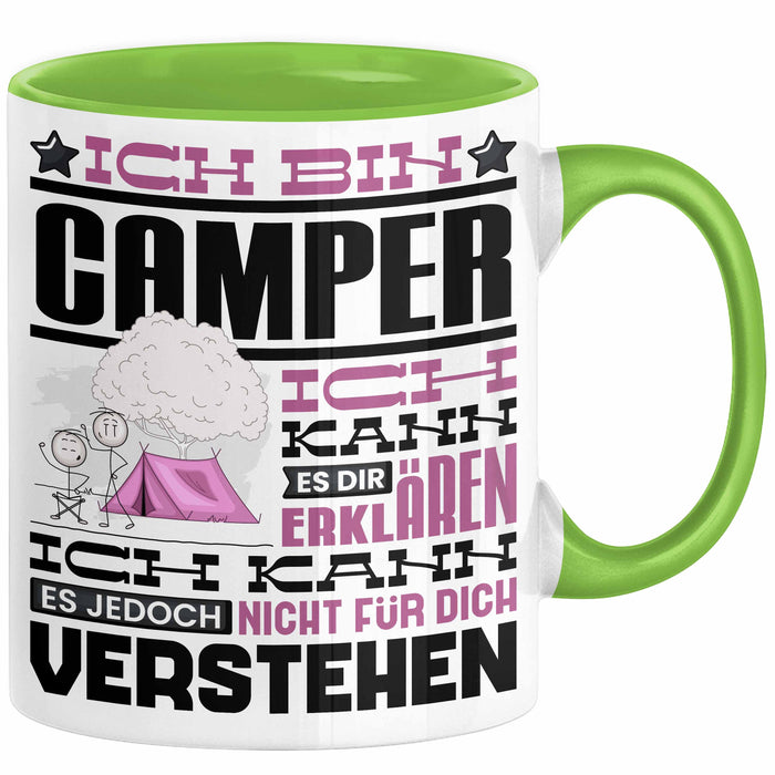 camper spruch lustig Camper Geschenk Kaffee-Tasse Geschenkidee für Camper Ich Bin Camper Ic — TrendationStore