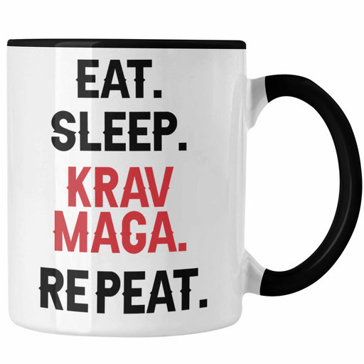 Krav Maga Tasse Geschenk Kampfsportler Geschenkidee Selbstverteidigung Trendation