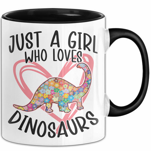 Just A Girl Who Loves Dinosaurs Tasse Geschenk Mädchen Dinos Geschenkidee Trendation