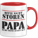 Papa Tasse Geschenk Bitte Nicht Stören Papa Ruht Seine Augen Aus Geschenkidee Zum Vatertag Rot Trendation
