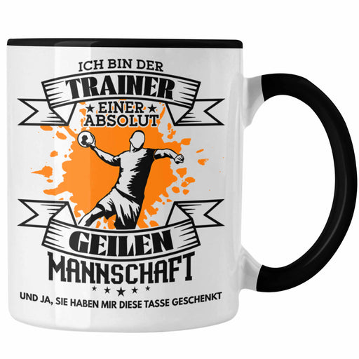 Handball Trainer Tasse Geschenk von Mannschaft Lustiger Spruch Trendation