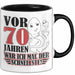 70. Geburtstag Tasse Geschenk Vor 70 Jahren War Ich Mal Der Schnellste Geschenkidee Opa Trendation