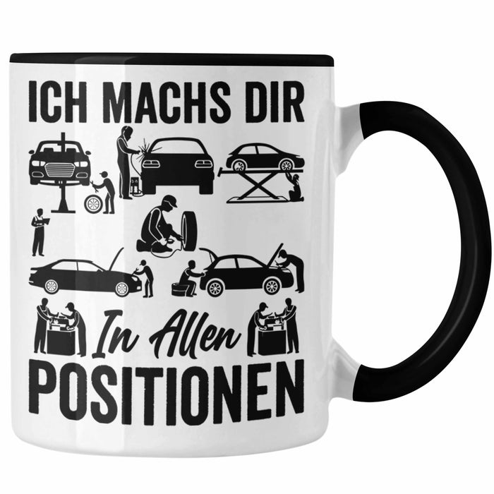 KFZ Mechaniker Geschenk MFZ Mechatroniker Ich Machs Dir In Allen Positionen Geschenkidee für Männer KFZ Mechaniker Auto Reperatur Werkstatt Trendation