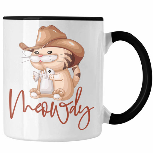 Meowdy Tasse Geschenk Katzenliebhaber Geschenkidee Trendation