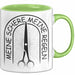 Friseurin Tasse Geschenk Meine Schere Meine Regeln Grün Trendation