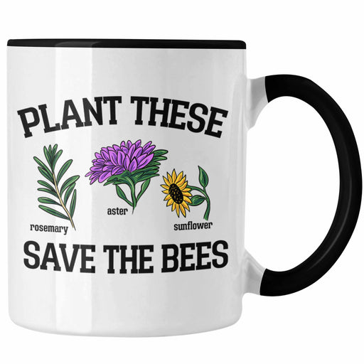 Lustige Tasse für Bienenliebhaber Plant These Save The Bees Geschenk Trendation