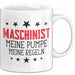 Maschinist Tasse Geschenk Meine Pumpe Meine Regeln Maschinenführer Kaffee-Becher Weiß Trendation