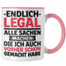 18. Geburtstag Tasse Geschenk Männer Frauen 18er Geschenkidee Lustig Spruch Endlich Legal Alle Sachen Machen Die Ich Davor Auch Schon Gemacht Habe Rosa Trendation
